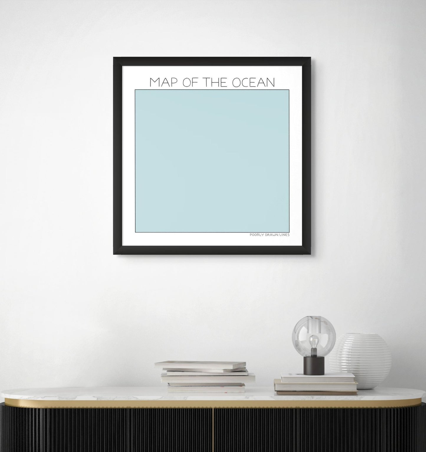 Map of the Ocean Print