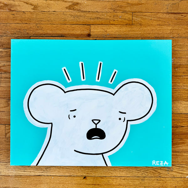 "Alarmed Mouse" Painting