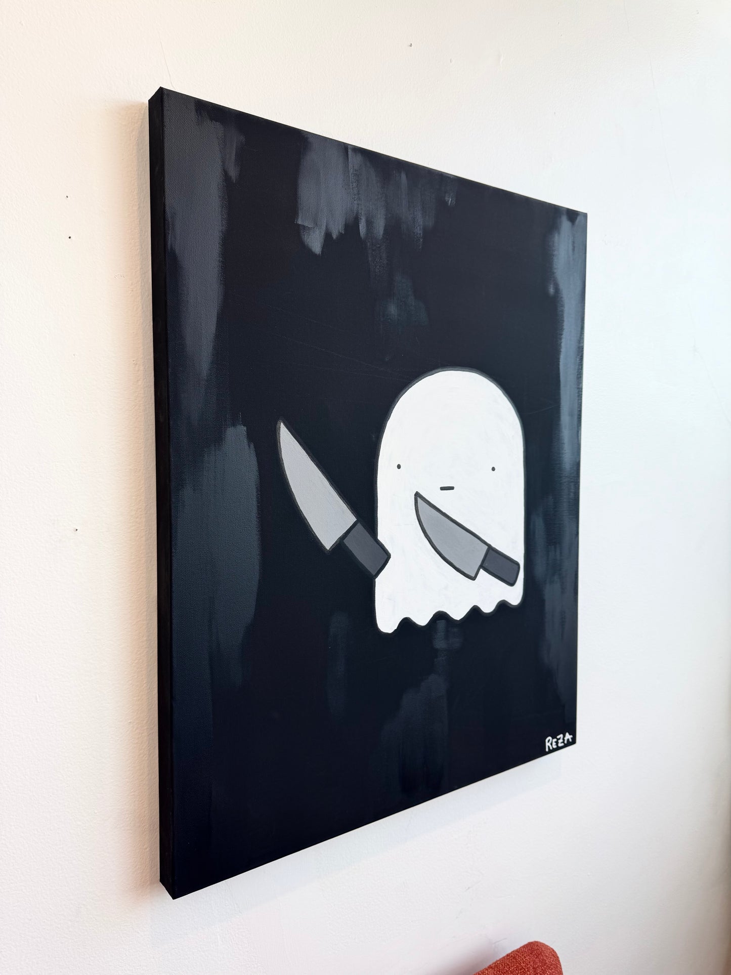 "Knife Ghost" Painting
