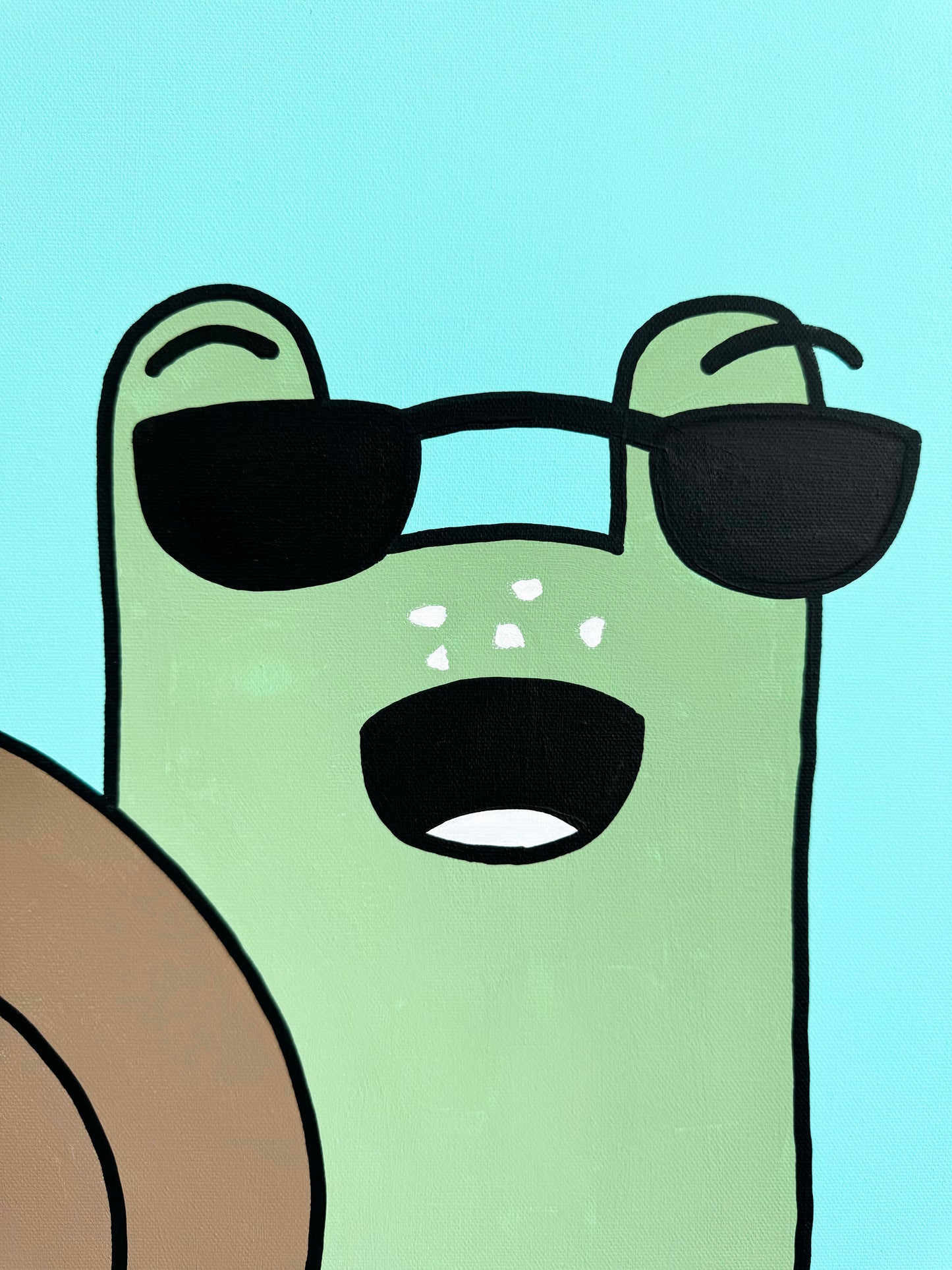 "Snail and Drugs" Painting