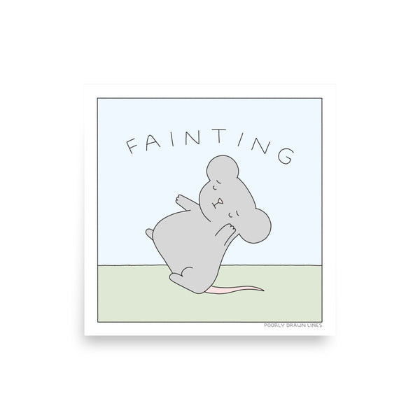 "Fainting" Print