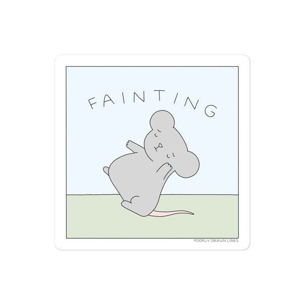"Fainting" Sticker