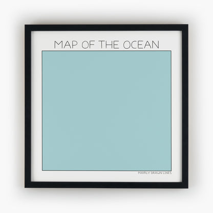 Map of the Ocean Print