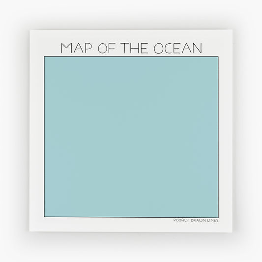 Map of the Ocean Print