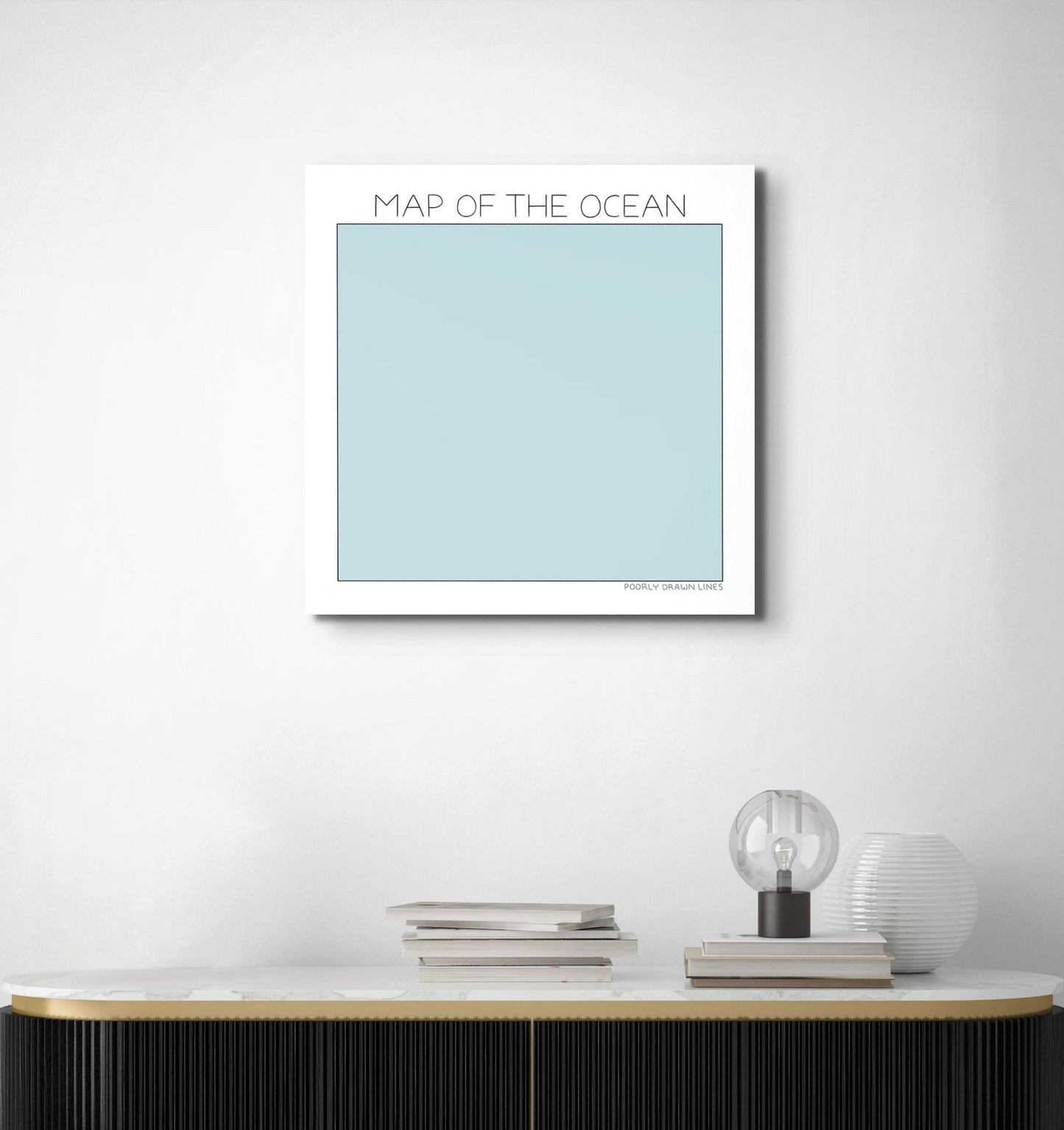 Map of the Ocean Print