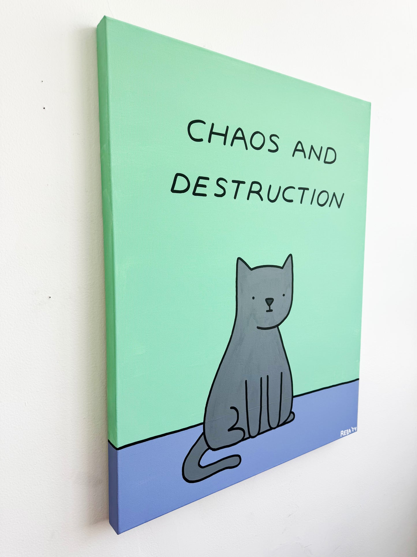 "Chaos and Destruction" Painting