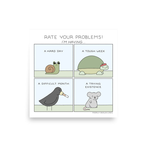 "Rate Your Problems" Print