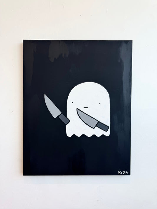 "Knife Ghost" Painting