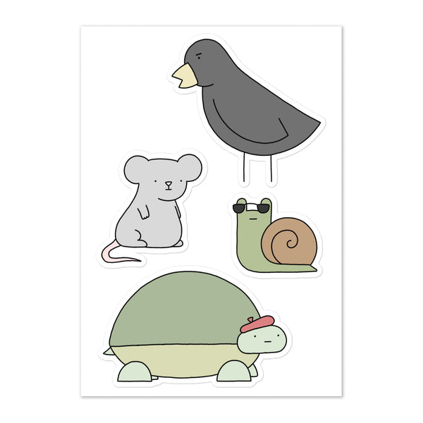 "Mouse and Friends" Sticker Sheet