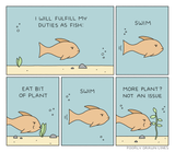 "Duties as Fish" Print