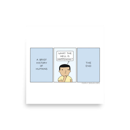 "History of Humans" Print