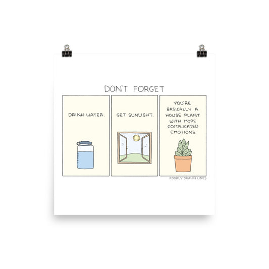 "Don't Forget" Print